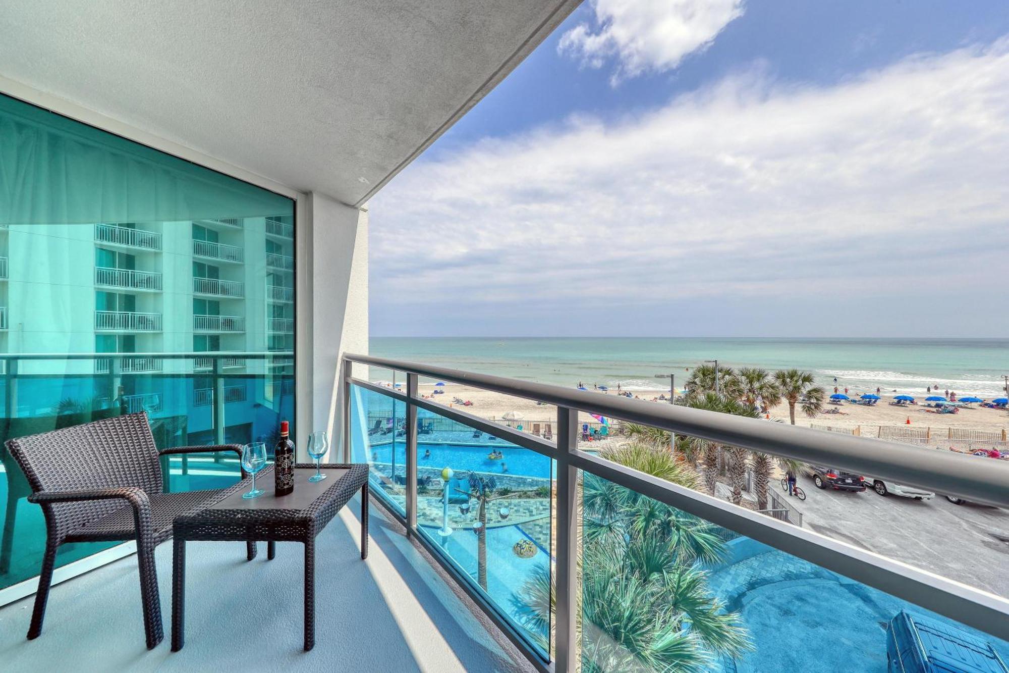 107 S Ocean Blvd, 0308 - Ocean Front Sleeps 6 Villa Myrtle Beach Exteriör bild