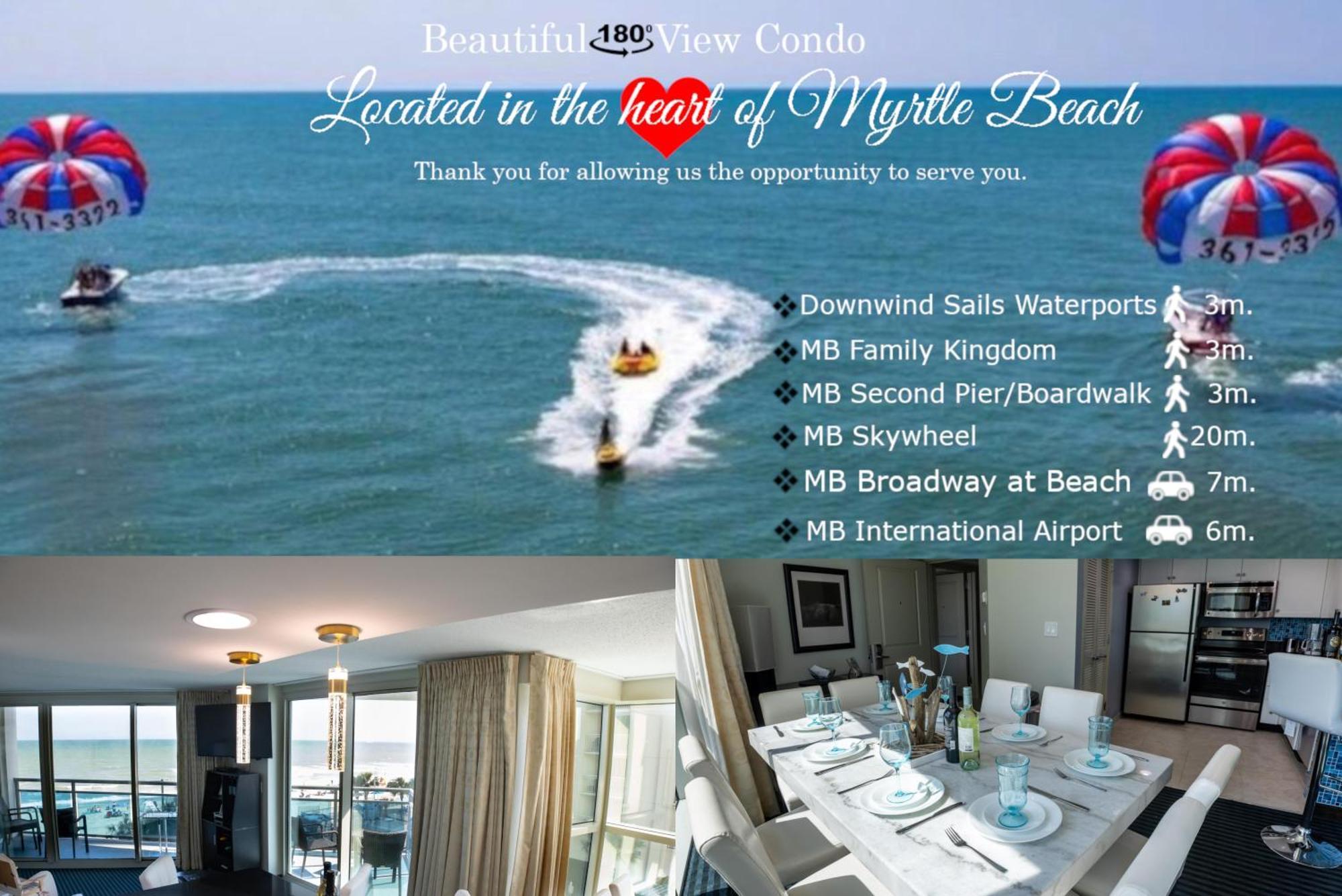107 S Ocean Blvd, 0308 - Ocean Front Sleeps 6 Villa Myrtle Beach Exteriör bild